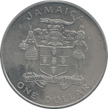1982 ONE DOLLAR JAMAICA - WORLD COINS - Cambridgeshire Coins