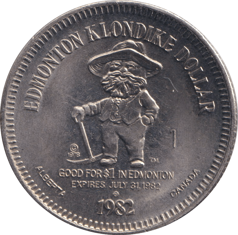 1982 ONE DOLLAR TOKEN EDMONTON CANADA - Cambridgeshire Coins
