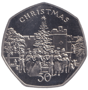 1982 RUSHEN CASTLE TREE 50P ISLE OF MAN ( PROOF ) BB - 50P REGIONAL ISSUES - Cambridgeshire Coins