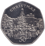 1982 RUSHEN CASTLE TREE 50P ISLE OF MAN ( PROOF ) BB - 50P REGIONAL ISSUES - Cambridgeshire Coins