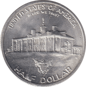 1982 SILVER HALF DOLLAR USA - SILVER WORLD COINS - Cambridgeshire Coins