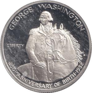 1982 SILVER HALF DOLLAR USA - SILVER WORLD COINS - Cambridgeshire Coins