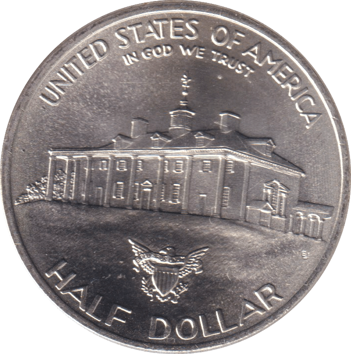 1982 SILVER HALF DOLLAR USA - SILVER WORLD COINS - Cambridgeshire Coins