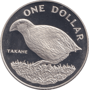 1982 SILVER NEW ZEALAND ONE DOLLAR - SILVER WORLD COINS - Cambridgeshire Coins