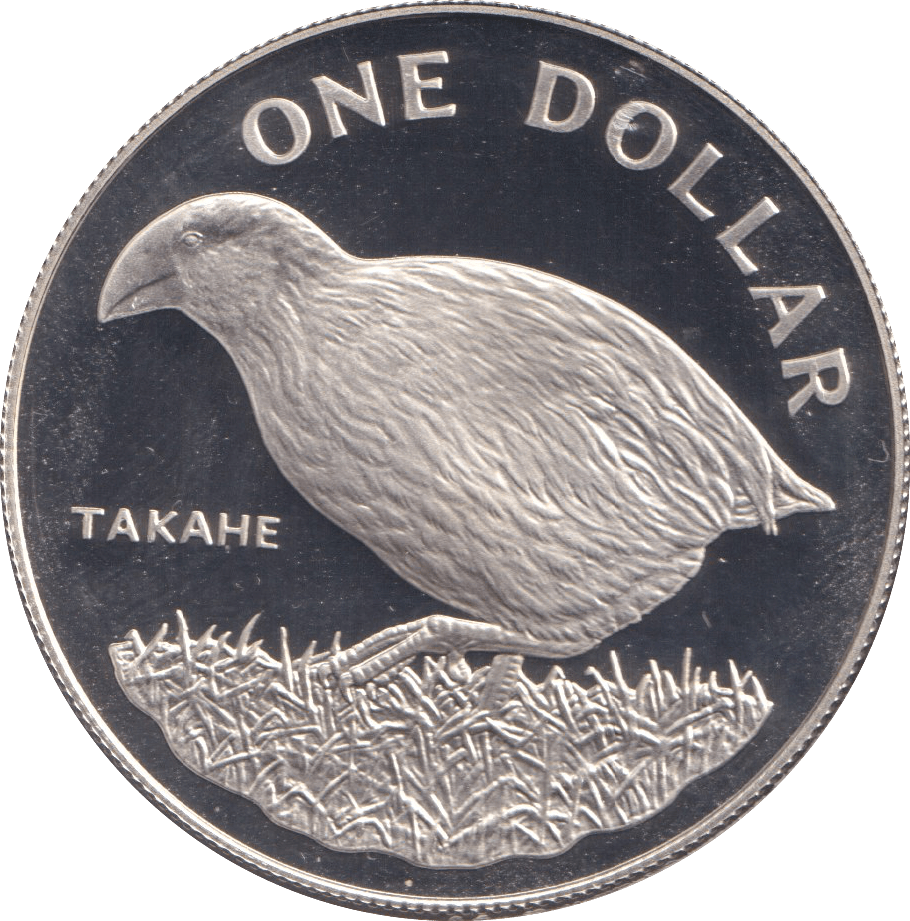 1982 SILVER NEW ZEALAND ONE DOLLAR - SILVER WORLD COINS - Cambridgeshire Coins