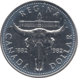 1982 SILVER ONE DOLLAR CANADA - WORLD COINS - Cambridgeshire Coins