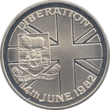 1982 SILVER PROOF 50 PENCE FALKLAND ISLANDS LIBERATION - 50P Silver Proof - Cambridgeshire Coins