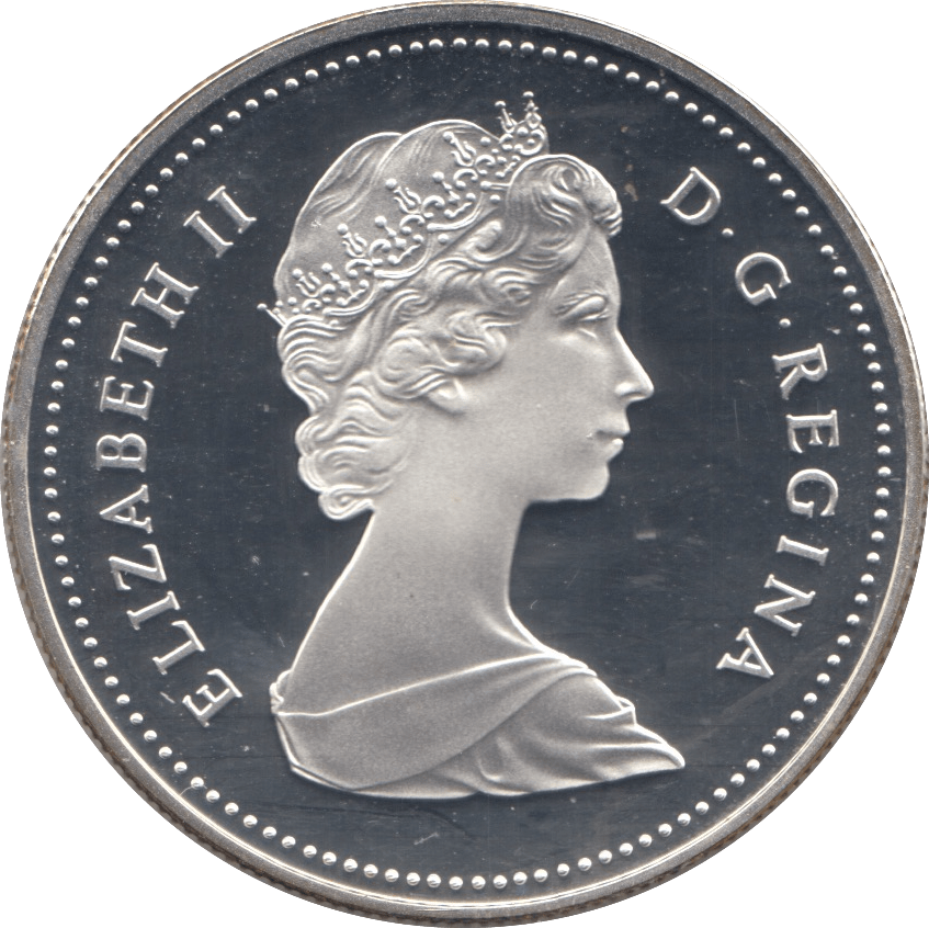 1982 SILVER PROOF CANADA COMMEMORATIVE DOLLAR - SILVER WORLD COINS - Cambridgeshire Coins