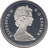 1982 SILVER PROOF CANADA COMMEMORATIVE DOLLAR - SILVER WORLD COINS - Cambridgeshire Coins