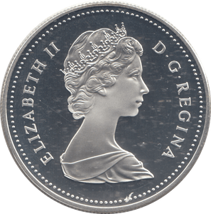 1982 SILVER PROOF CANADIAN DOLLAR - SILVER WORLD COINS - Cambridgeshire Coins