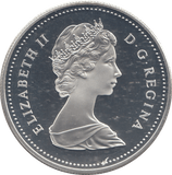 1982 SILVER PROOF CANADIAN DOLLAR - SILVER WORLD COINS - Cambridgeshire Coins