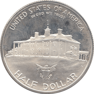 1982 SILVER PROOF HALF DOLLAR USA - SILVER WORLD COINS - Cambridgeshire Coins