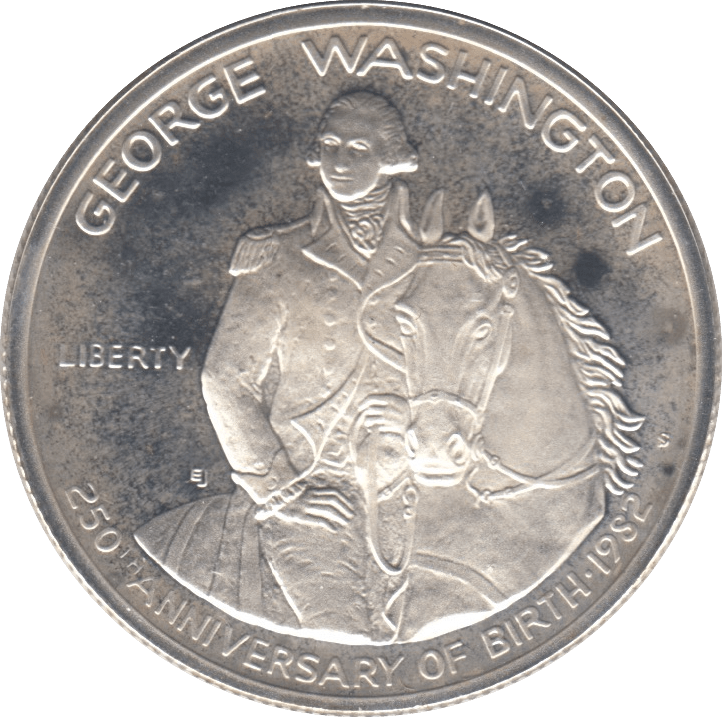 1982 SILVER PROOF HALF DOLLAR USA - SILVER WORLD COINS - Cambridgeshire Coins