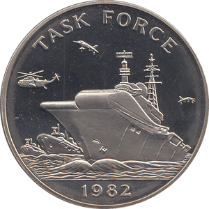 1982 TASK FORCE COMMEMORATIVE COIN ( BU ) - WORLD COINS - Cambridgeshire Coins
