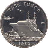 1982 TASK FORCE COMMEMORATIVE COIN ( BU ) - WORLD COINS - Cambridgeshire Coins