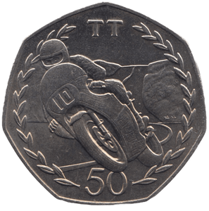 1982 TT FIFTY PENCE ISLE OF MAN ( LARGE ) - WORLD COINS - Cambridgeshire Coins