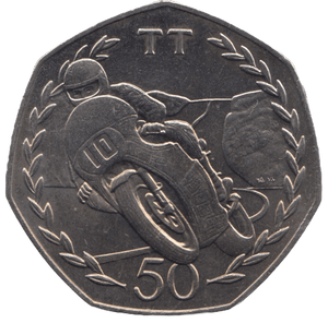 1982 TT FIFTY PENCE ISLE OF MAN - WORLD COINS - Cambridgeshire Coins