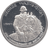 1982 USA SILVER PROOF HALF DOLLAR 250TH ANNIVERSARY OF GEORGE WASHINGOTN - SILVER WORLD COINS - Cambridgeshire Coins