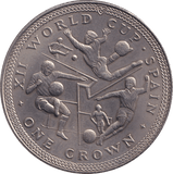 1982 WORLD CUP CROWN ISLE OF MAN - WORLD COINS - Cambridgeshire Coins