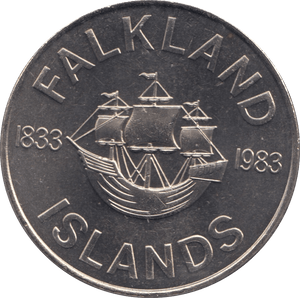 1983 50 PENCE FALKLAND ISLANDS F315 - CROWN - Cambridgeshire Coins