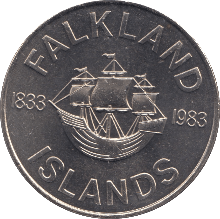1983 50 PENCE FALKLAND ISLANDS F315 - CROWN - Cambridgeshire Coins