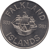 1983 50 PENCE FALKLAND ISLANDS F315 - CROWN - Cambridgeshire Coins