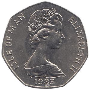 1983 50P TT MOTORBIKE RACE ( BU ) - WORLD COINS - Cambridgeshire Coins