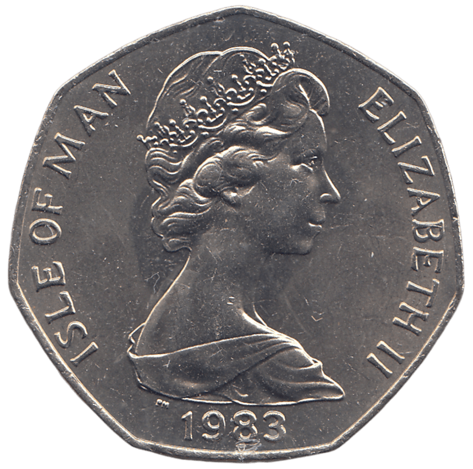 1983 50P TT MOTORBIKE RACE ( BU ) - WORLD COINS - Cambridgeshire Coins