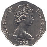 1983 50P TT MOTORBIKE RACE ( BU ) - WORLD COINS - Cambridgeshire Coins