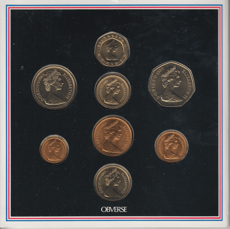 1983 BRILLIANT UNCIRCULATED COIN YEAR SET - Brilliant Uncirculated Year Sets - Cambridgeshire Coins