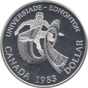 1983 CANADA SILVER PROOF ONE DOLLAR - SILVER WORLD COINS - Cambridgeshire Coins