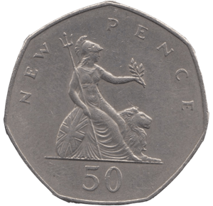 1983 CIRCULATED LARGE 50P BRITANNIA - 50P CIRCULATED - Cambridgeshire Coins