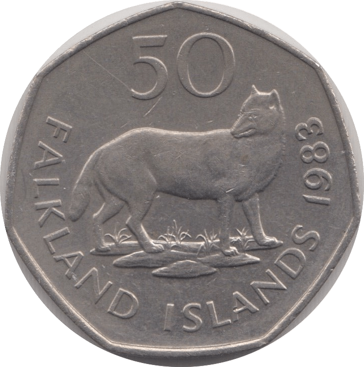 1983 FIFTY PENCE FALKLAND ISLANDS - WORLD COINS - Cambridgeshire Coins