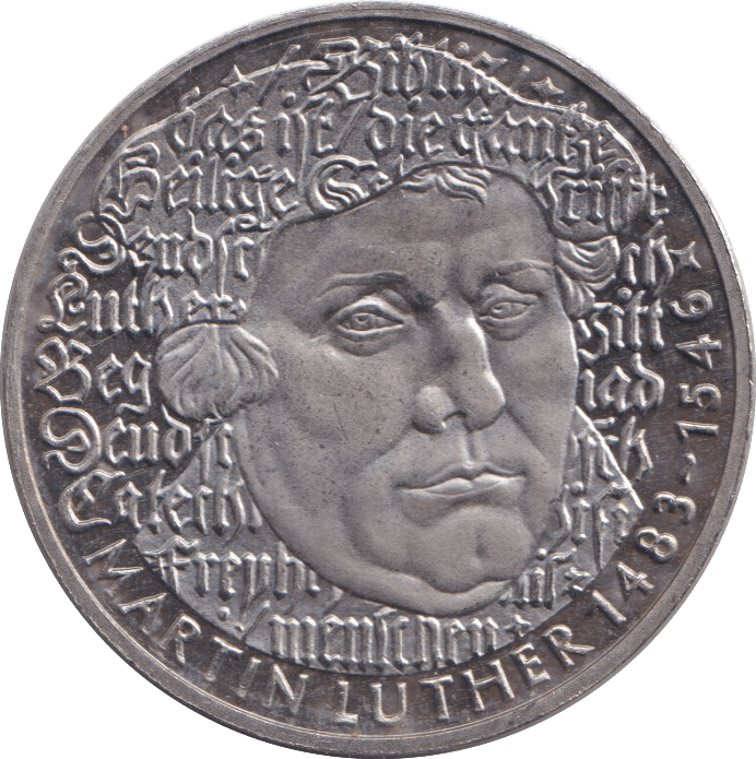 1983 FIVE MARK - SILVER WORLD COINS - Cambridgeshire Coins