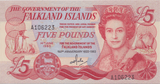 1983 FIVE POUNDS FALKLAND ISLANDS BANKNOTE REF-1806 - WORLD BANKNOTES - Cambridgeshire Coins