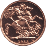 1983 GOLD DOUBLE SOVEREIGN ( PROOF ) - DOUBLE SOVEREIGN - Cambridgeshire Coins