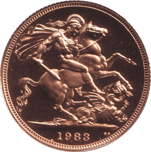 1983 GOLD SOVEREIGN ( PROOF ) - SOVEREIGN - Cambridgeshire Coins