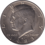 1983 HALF DOLLAR USA - WORLD COINS - Cambridgeshire Coins