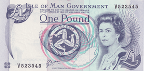 1983 ISLE OF MAN POUND BANKNOTE REF-1744 - WORLD BANKNOTES - Cambridgeshire Coins