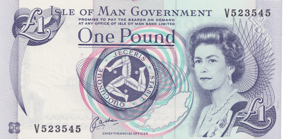 1983 ISLE OF MAN POUND BANKNOTE REF-1744 - WORLD BANKNOTES - Cambridgeshire Coins