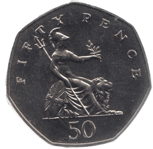 1983 LARGE 50P BRILLIANT UNCIRCULATED BRITANNIA BU - 50p BU - Cambridgeshire Coins