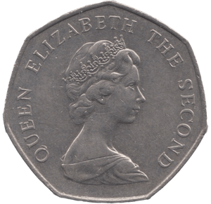 1983 LARGE 50P FALKLAND ISLANDS - WORLD COINS - Cambridgeshire Coins