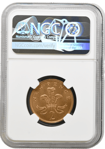 1983 NEW PENCE TWO PENCE MULE ERROR NGC MS 65 RB (RED BROWN ) RARE - NGC OTHER COINS - Cambridgeshire Coins