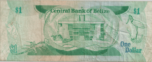 1983 ONE DOLLAR BELIZE BANKNOTE REF-1767 - WORLD BANKNOTES - Cambridgeshire Coins