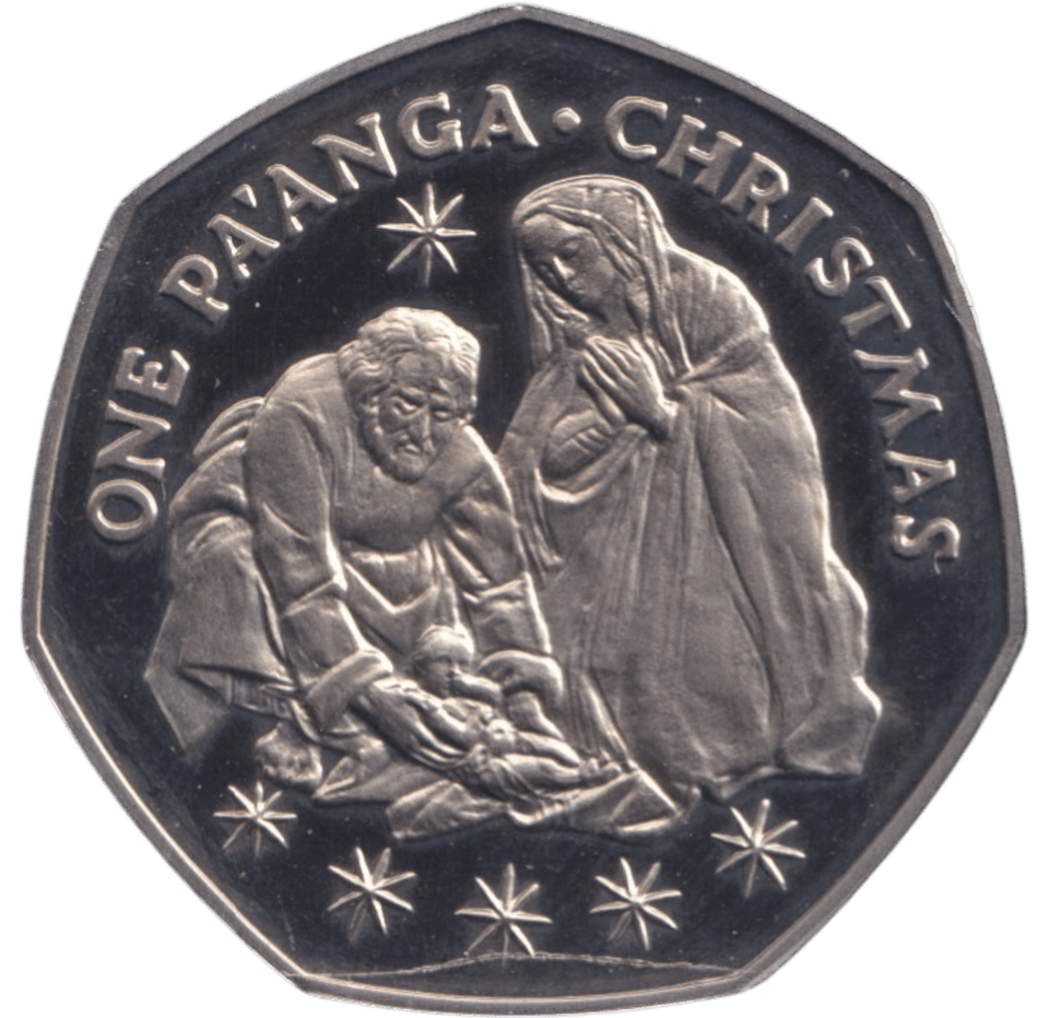 1983 ONE PA'ANGA CHRISTMAS ( PROOF ) - SILVER WORLD COINS - Cambridgeshire Coins