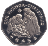 1983 ONE PA'ANGA CHRISTMAS ( PROOF ) - SILVER WORLD COINS - Cambridgeshire Coins