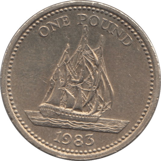 1983 ONE POUND GUERNSEY - WORLD COINS - Cambridgeshire Coins