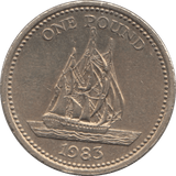 1983 ONE POUND GUERNSEY - WORLD COINS - Cambridgeshire Coins