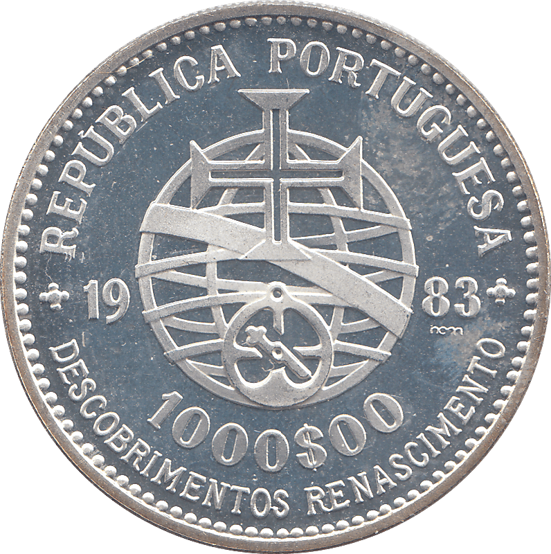 1983 SILVER 1000 ESCUDOS ( PROOF ) PORTUGAL - WORLD COINS - Cambridgeshire Coins
