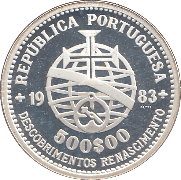 1983 SILVER 500 ESCUDOS ( PROOF ) PORTUGAL - WORLD COINS - Cambridgeshire Coins